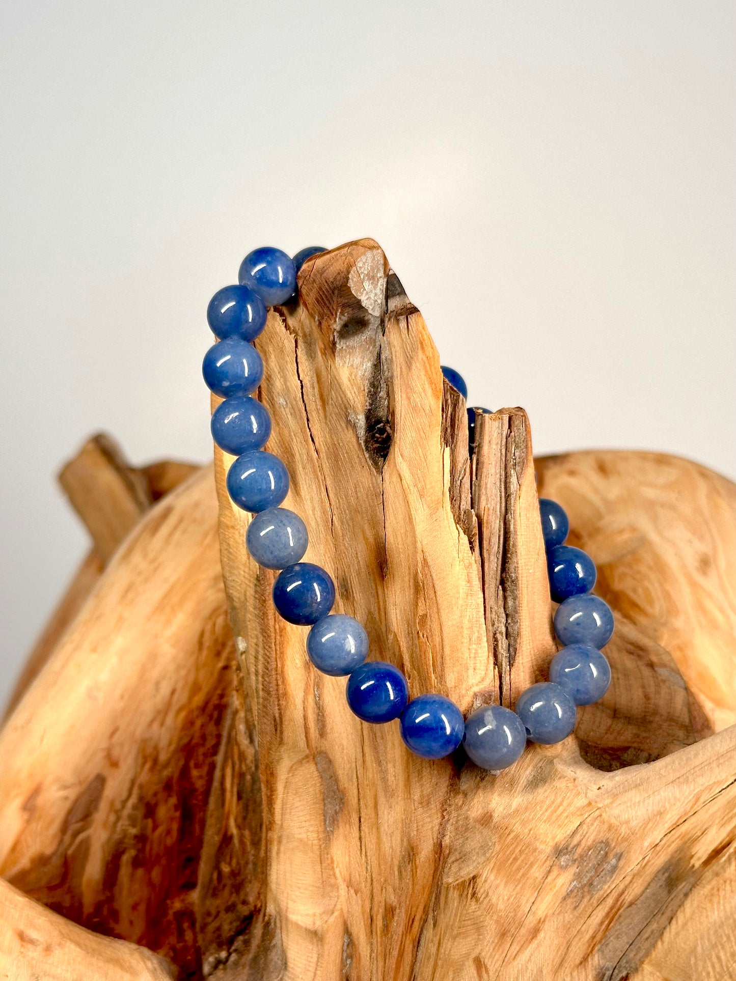 Bracelet boule 8mm Aventurine Bleu A