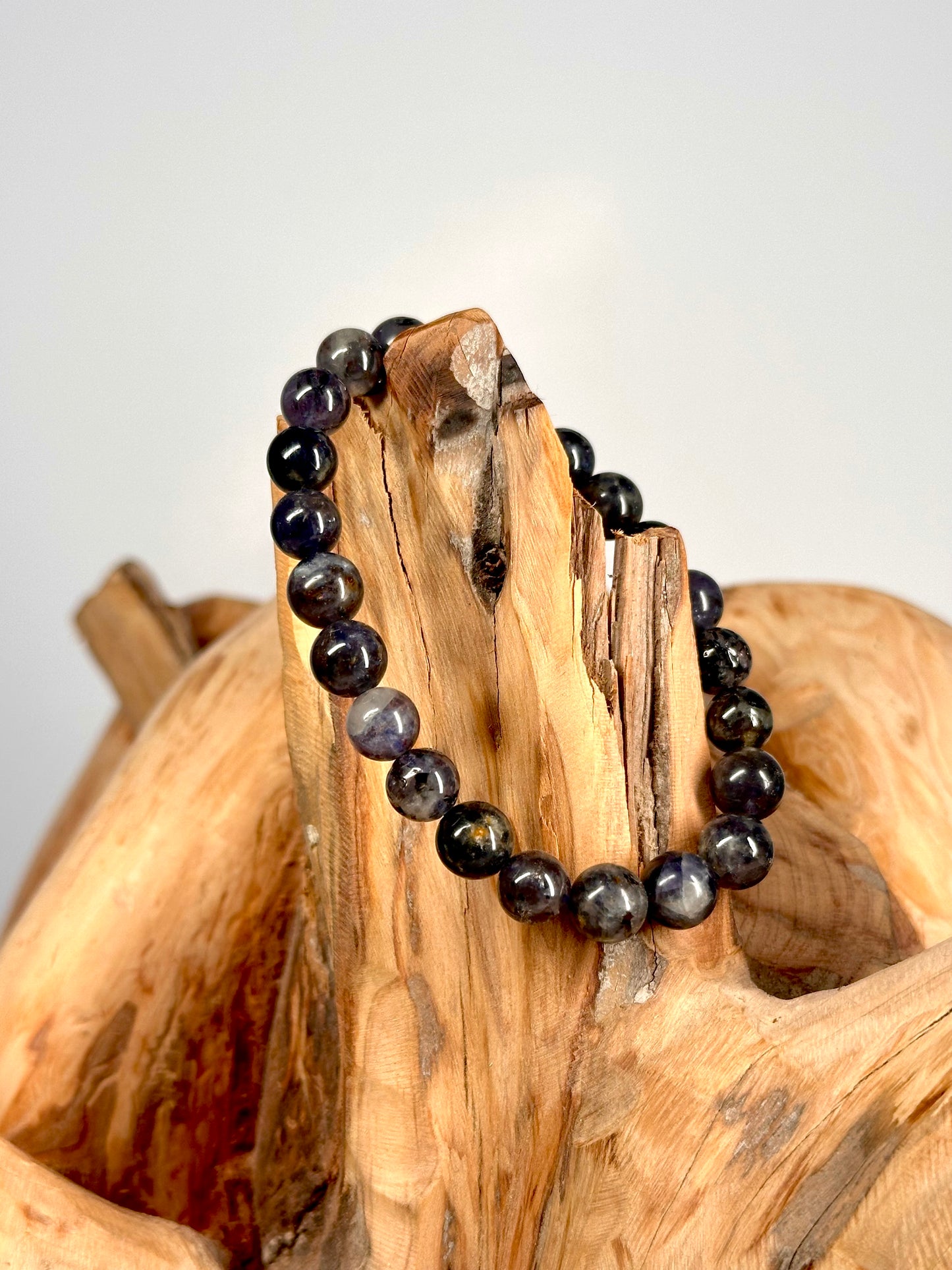 Bracelet boule 8mm Cordiérite A