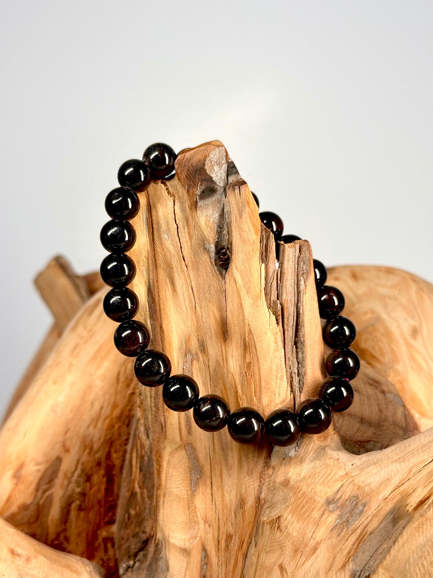 Bracelet Boule 8mm Grenat rouge Almandin A