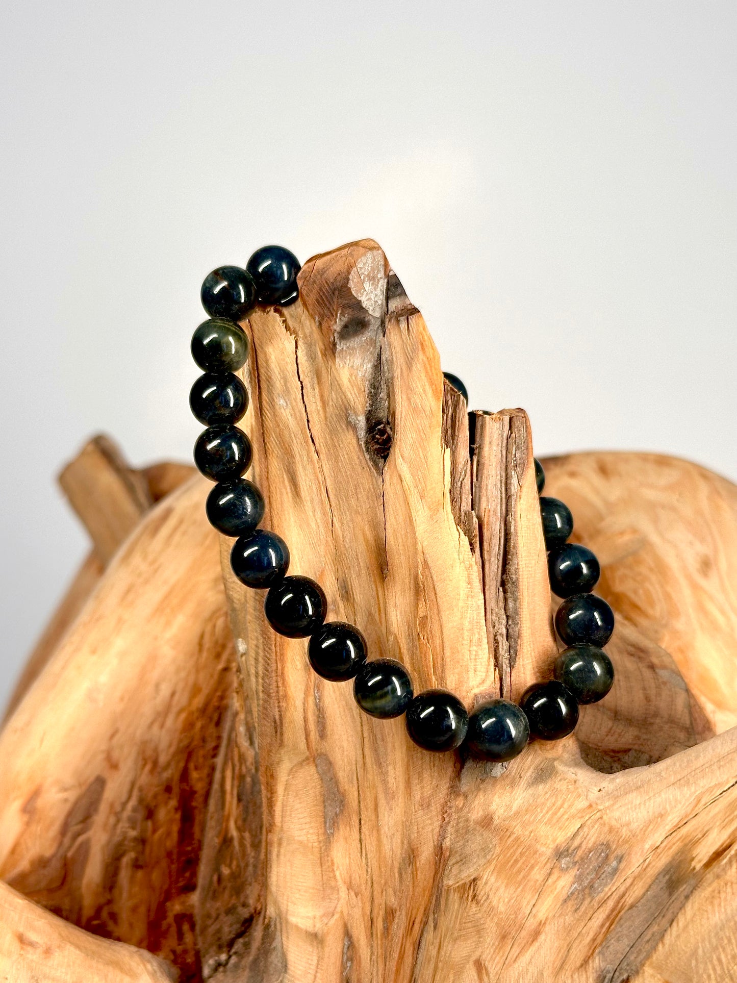 Bracelet boule 8mm Oeil de faucon AA