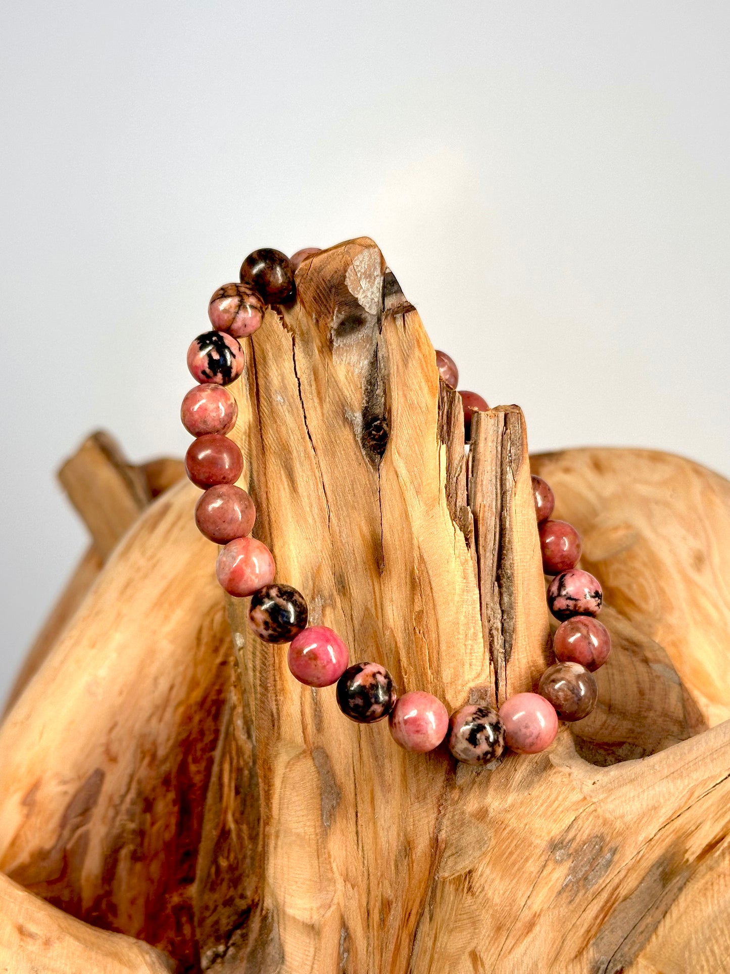 Bracelet boule 8mm Rhodonite Madagascar AB