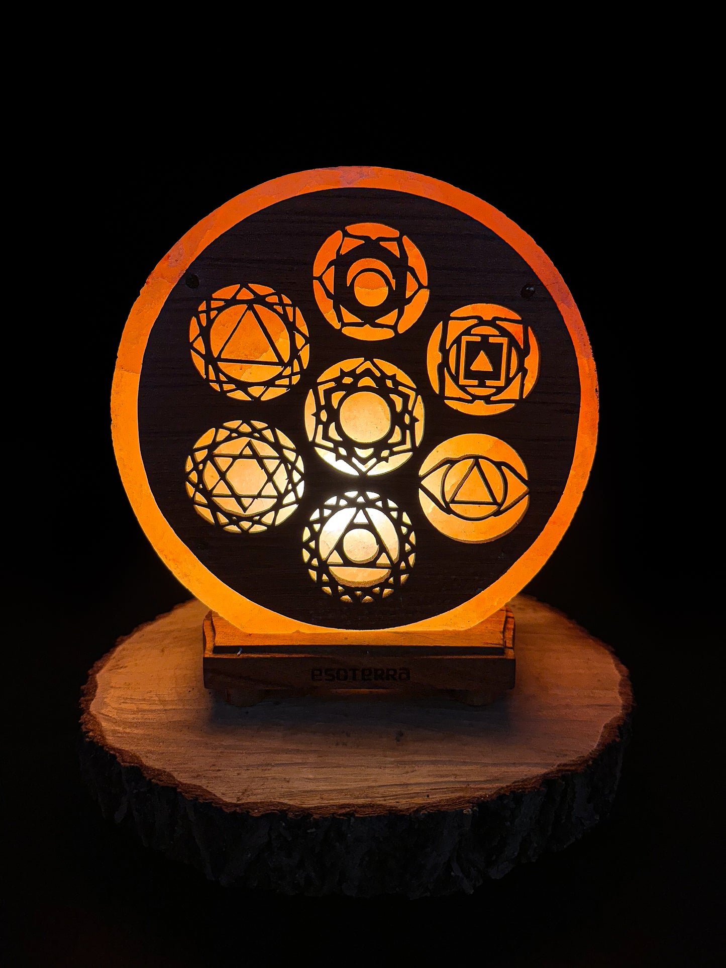 Lampe de sel Himalaya 7 Chakras 5KG -Harmonisation Énergétique