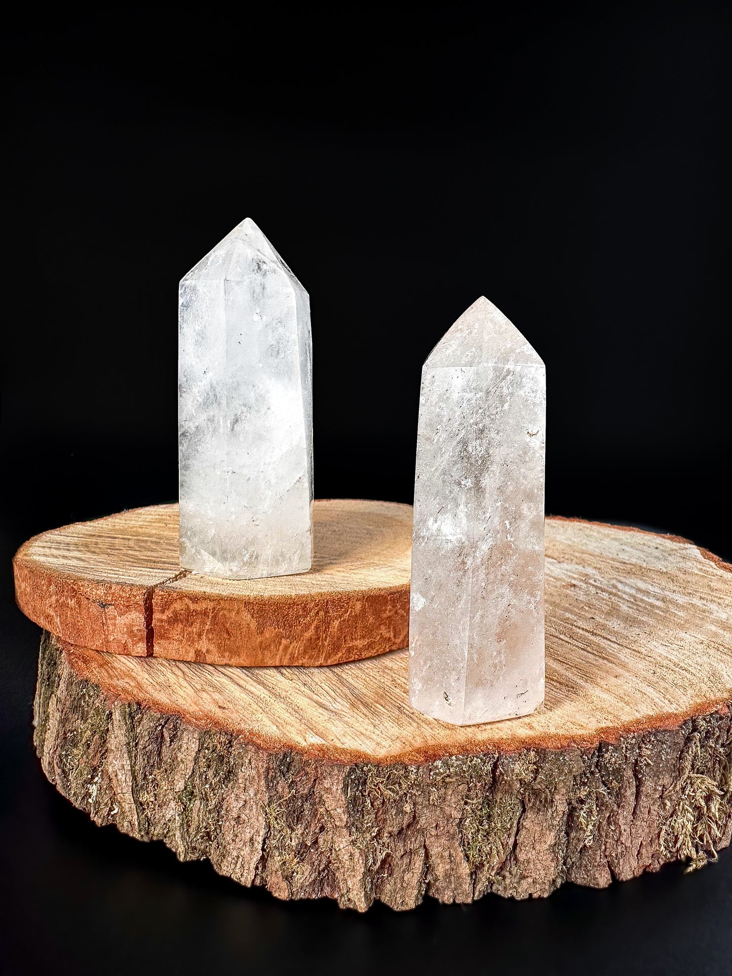 Pointe polie cristal de roche 100 à 300 gr A