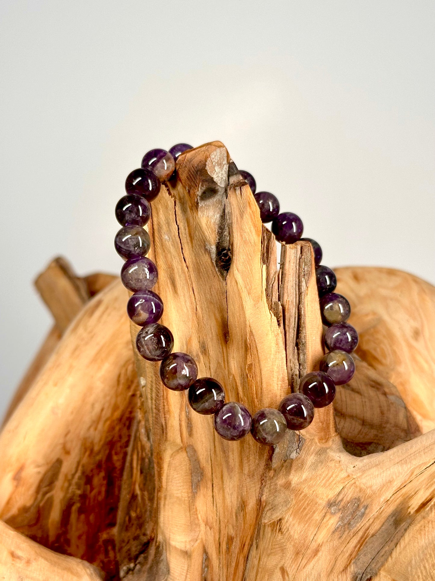 Bracelet boule 8mm Améthyste Bolivie A