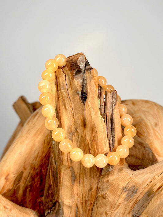 Bracelet boule 8mm Aventurine jaune A