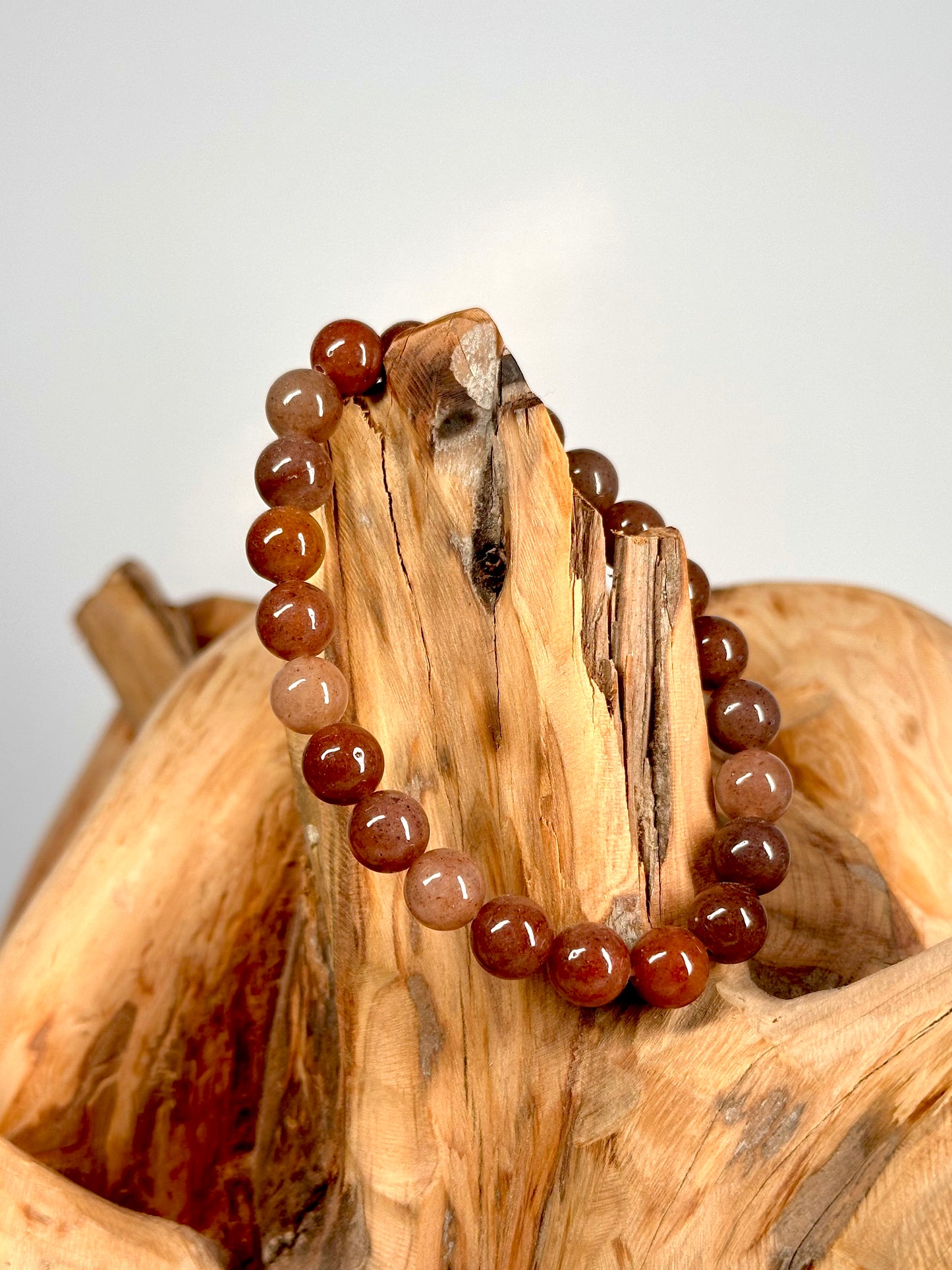 Bracelet boule 8mm Aventurine rouge AB