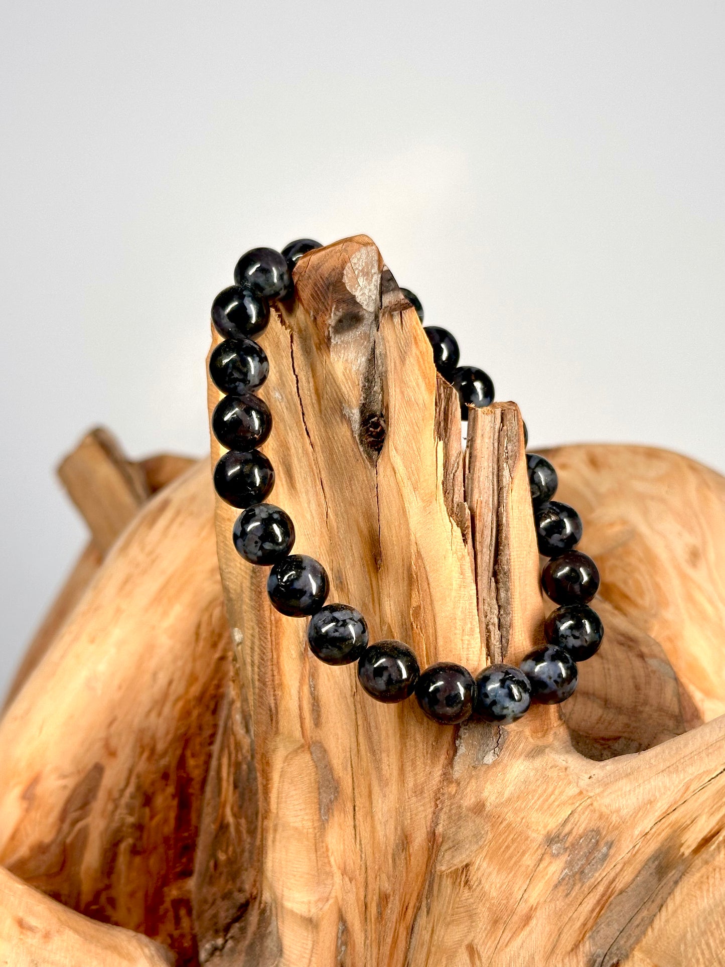 Bracelet boule 8mm Gabbro A+