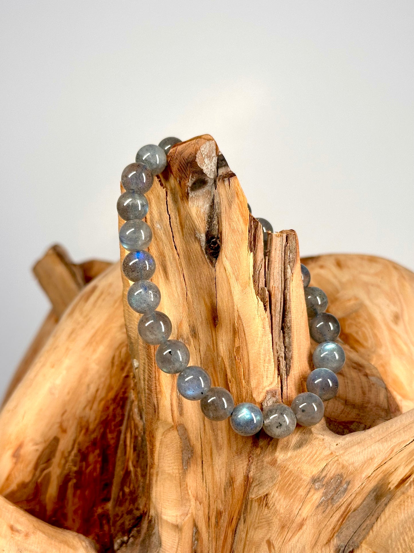 Bracelet boule 8mm Labradorite AA