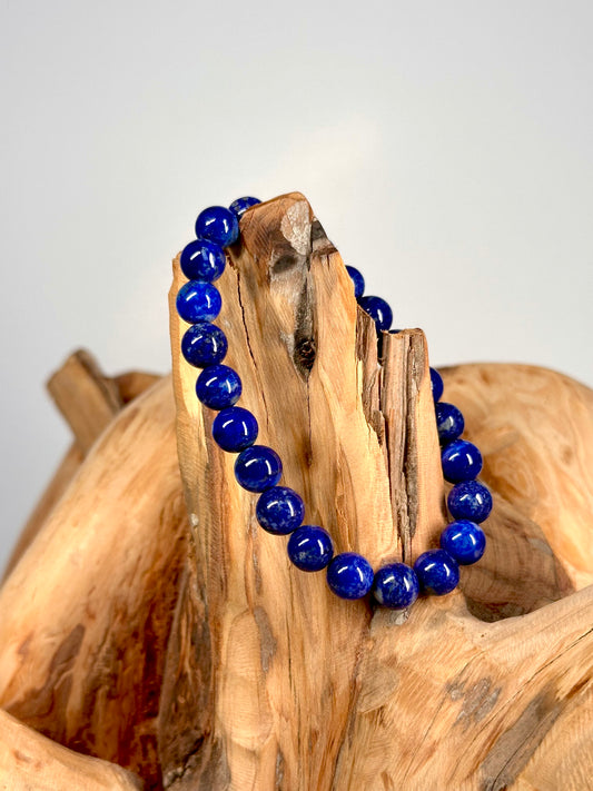 Bracelet boule 8mm Lapis lazuli A