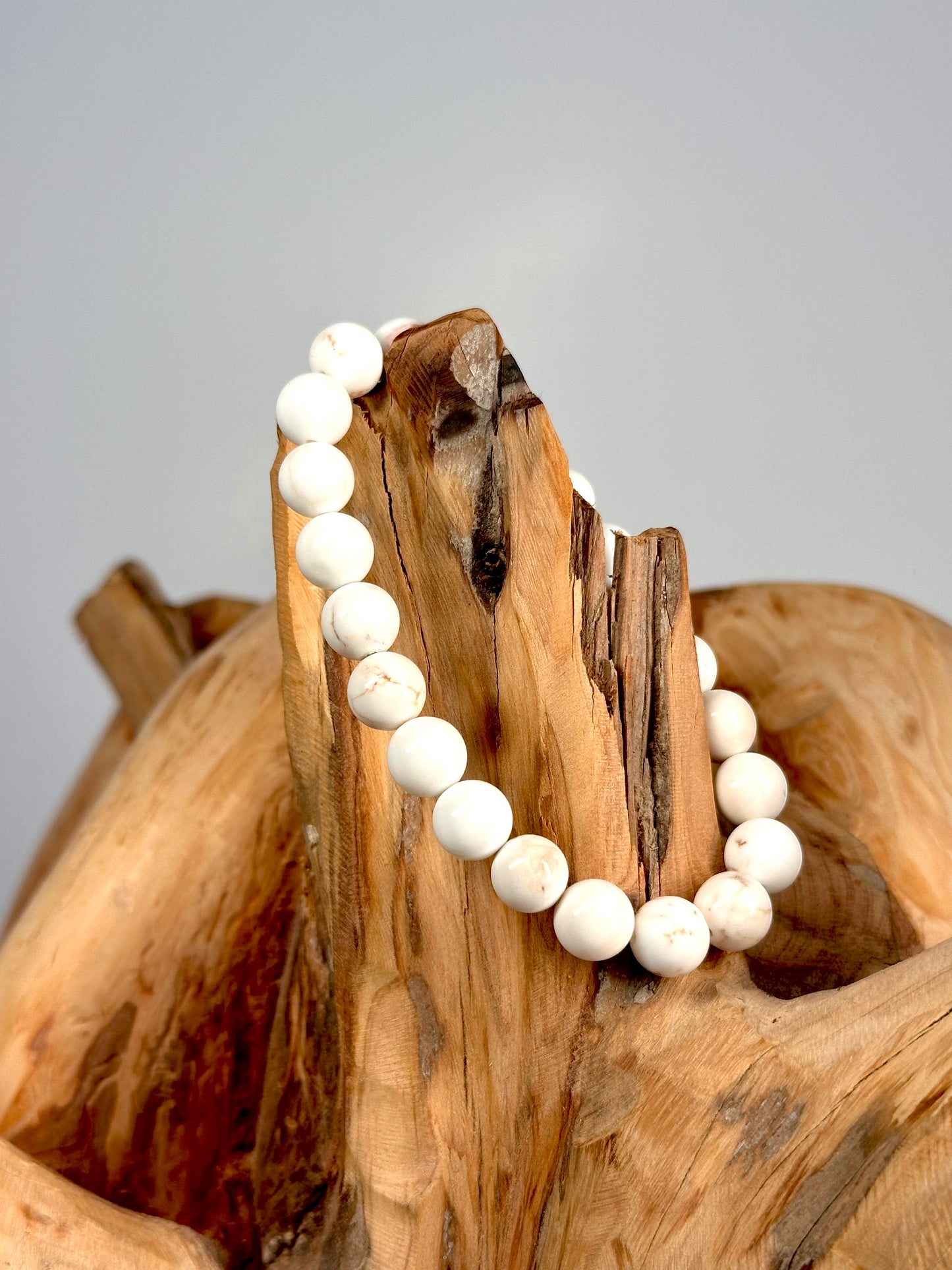 Bracelet boule 8mm Magnésite A