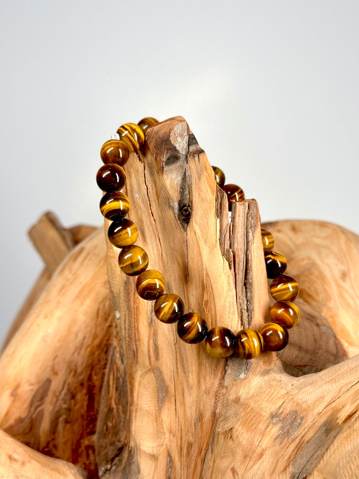 Bracelet boule 8mm Oeil de tigre AA