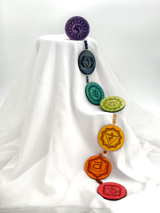 Mobile 7 Chakras avec pierres